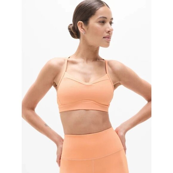 Athleta M Vital Sport Bra Papaya Medium Cup A-C - Picture 2 of 5